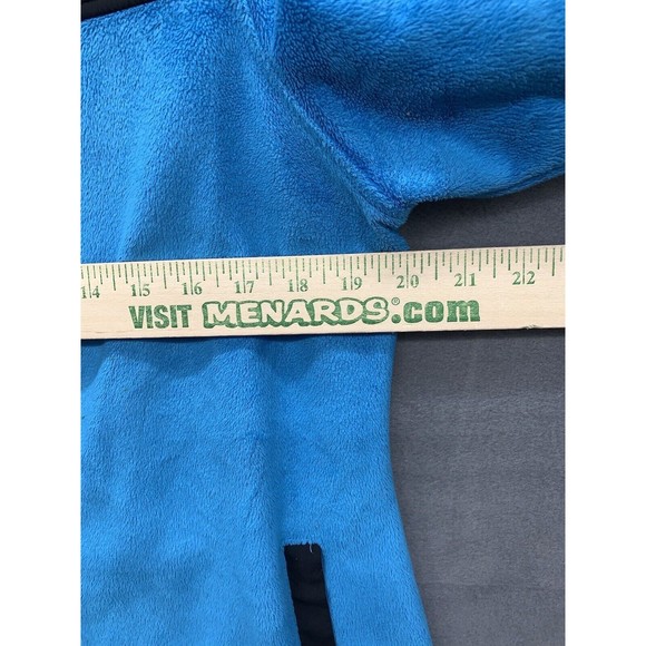 FILA Sport Women's Blue Black Fleece Full Zip Jacket Size Large Pockets Athletic - Picture 9 of 16